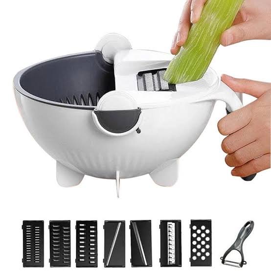 Multifunctional Vegetable Cutter With Drain Basket