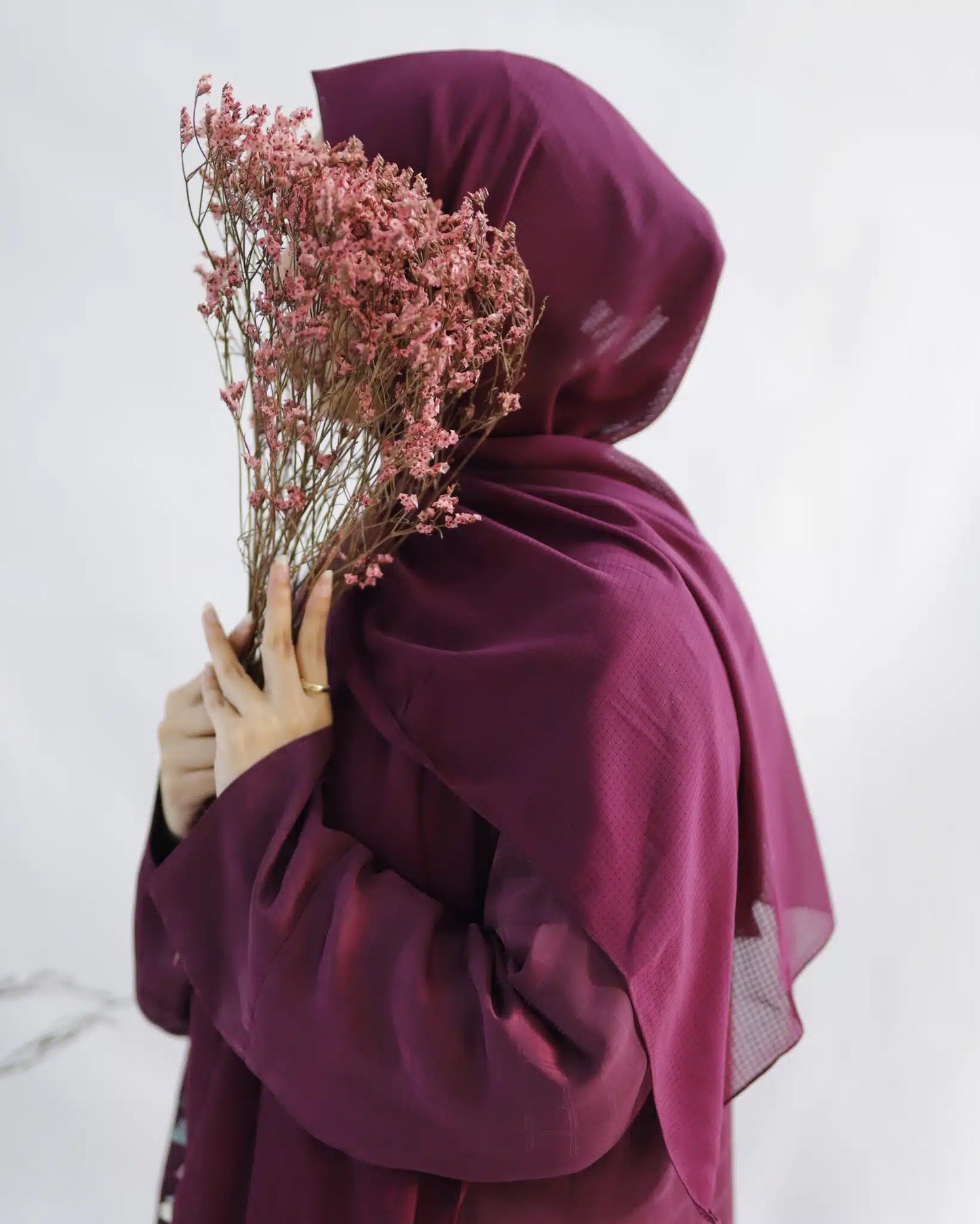 Aubergine Bloom Abaya