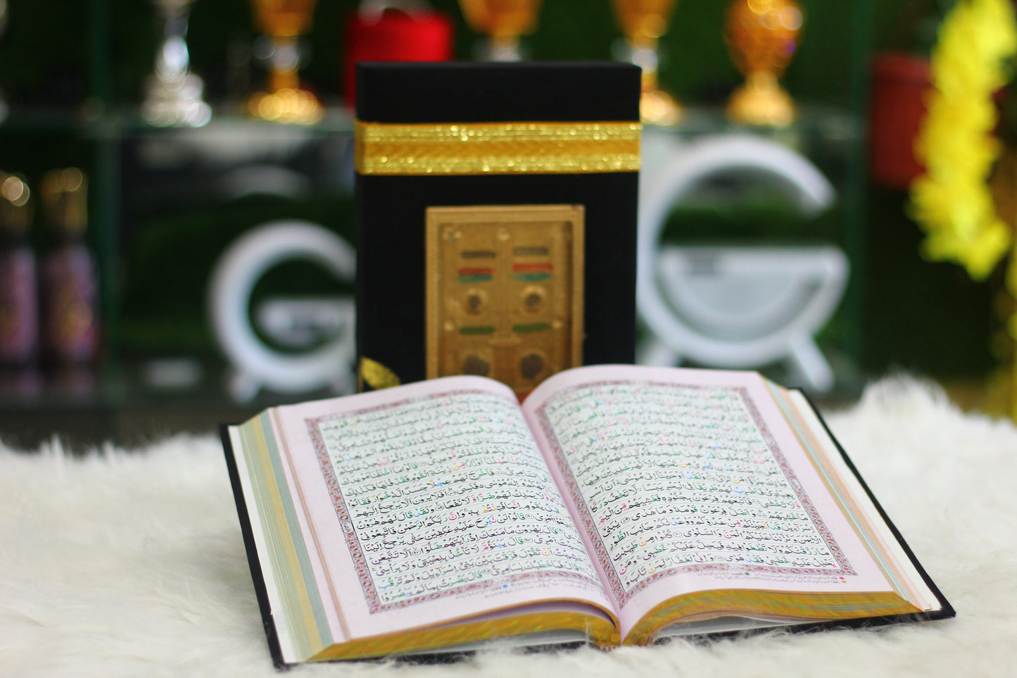 Ghilaf-e-Kaba Design Quran Pak with Premium Cover