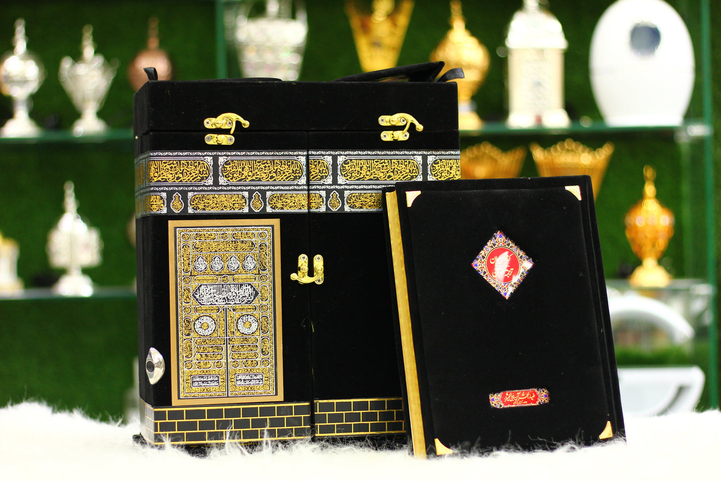 Black Khana Kaba Box Quran Pak - Premium Edition