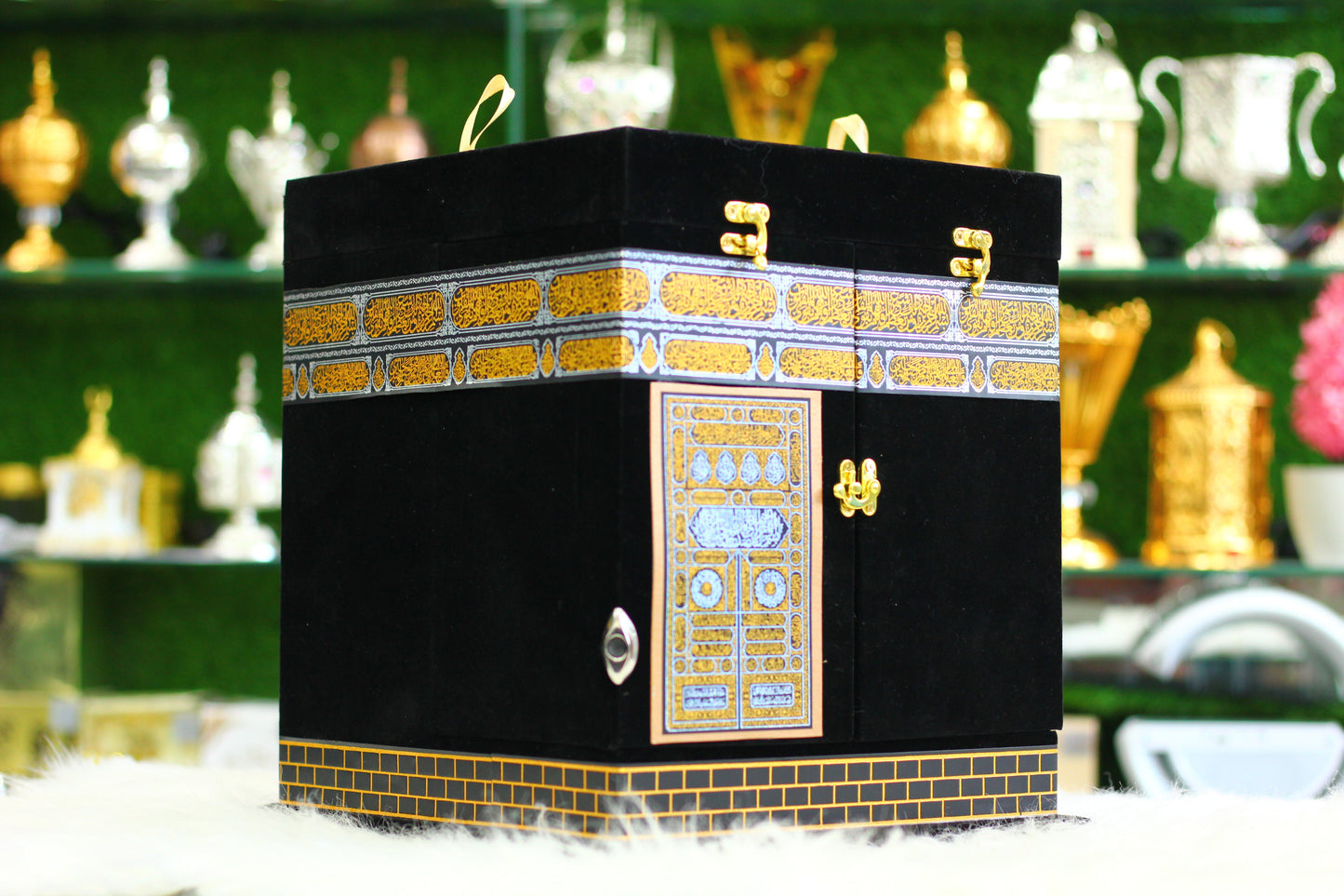 Black Khana Kaba Design Quran Pak with Box - A Luxurious & Sacred Gift