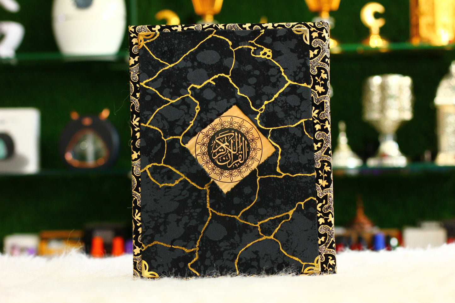 Khana Kaba Design Fancy New Box Quran Pak - A Sacred and Elegant Way to Carry Your Faith