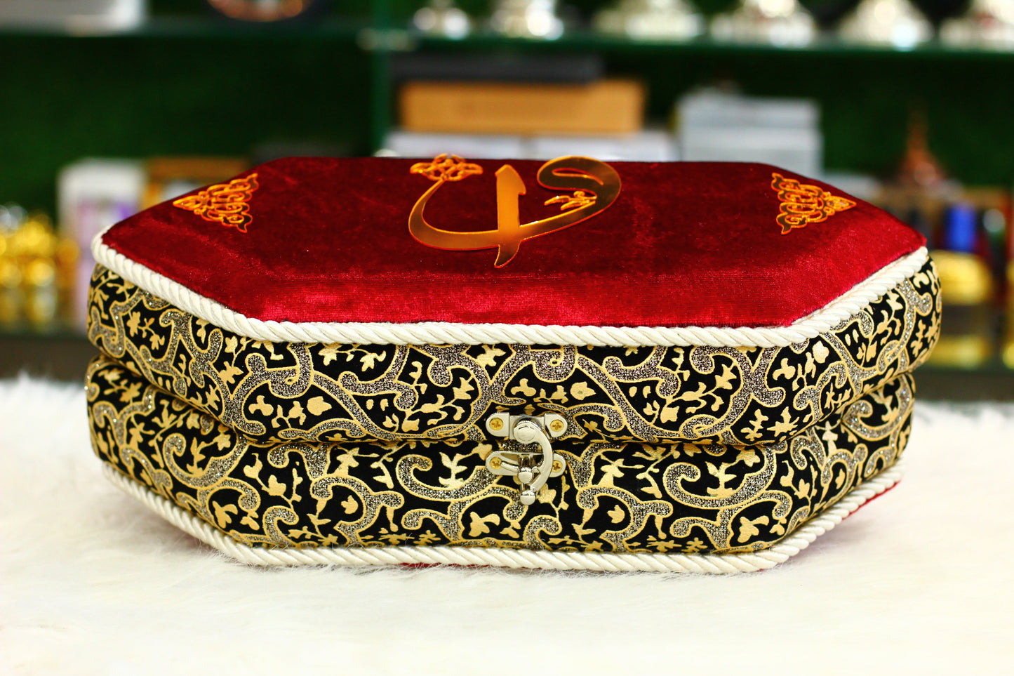 Red Quran Pak with Stylish Box - A Bold and Sophisticated Way to Carry Your Faith