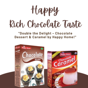 - Free Delivery on 3000+ Happy Home Chocolate Dessert & Chocolate Caramel Pack ? Rich Creamy Taste ? Easy Instant Dessert Mix Pre-Order/Promise to Sell - Order subject to confirmation & cancellation