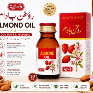 Roghan Badam Almond Oil 30ml | 100% Pure & Natural Sweet Almond Oil | For Hair, Skin & Massage [[Pre-Order/Promise to Sell  Order subject to confirmation & cancellation]] premium Quality