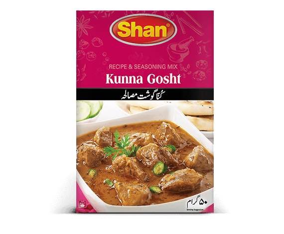 - Free Delivery on 3000+ Shan kunna gosht masala - recipe & seasoning mix - 50g