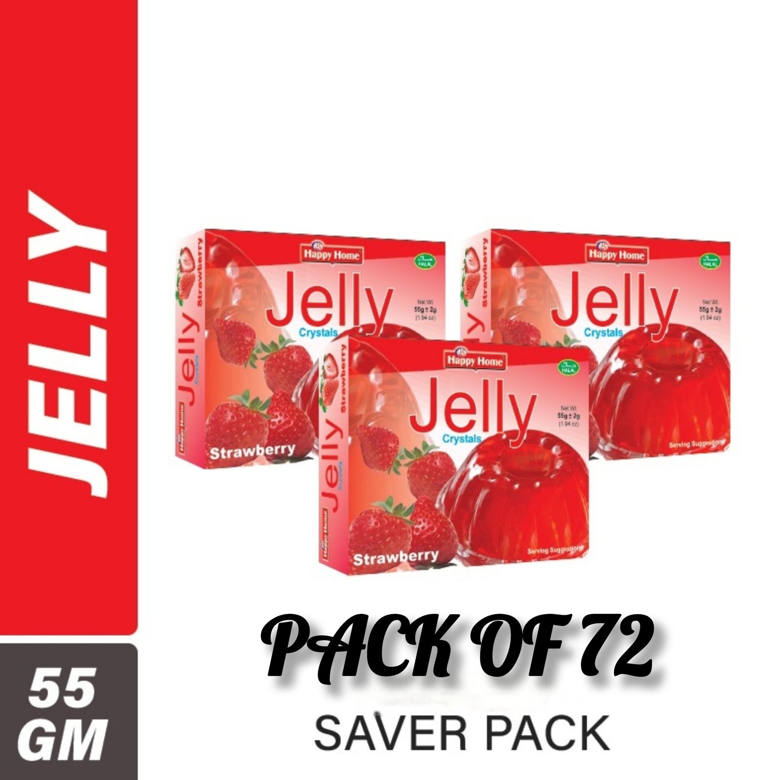 **HAPPY HOME Jolly Jelly 55Gm ? Saver Pack of 72 Pre-Order/Promise to Sell - Order subject to confirmation & cancellation