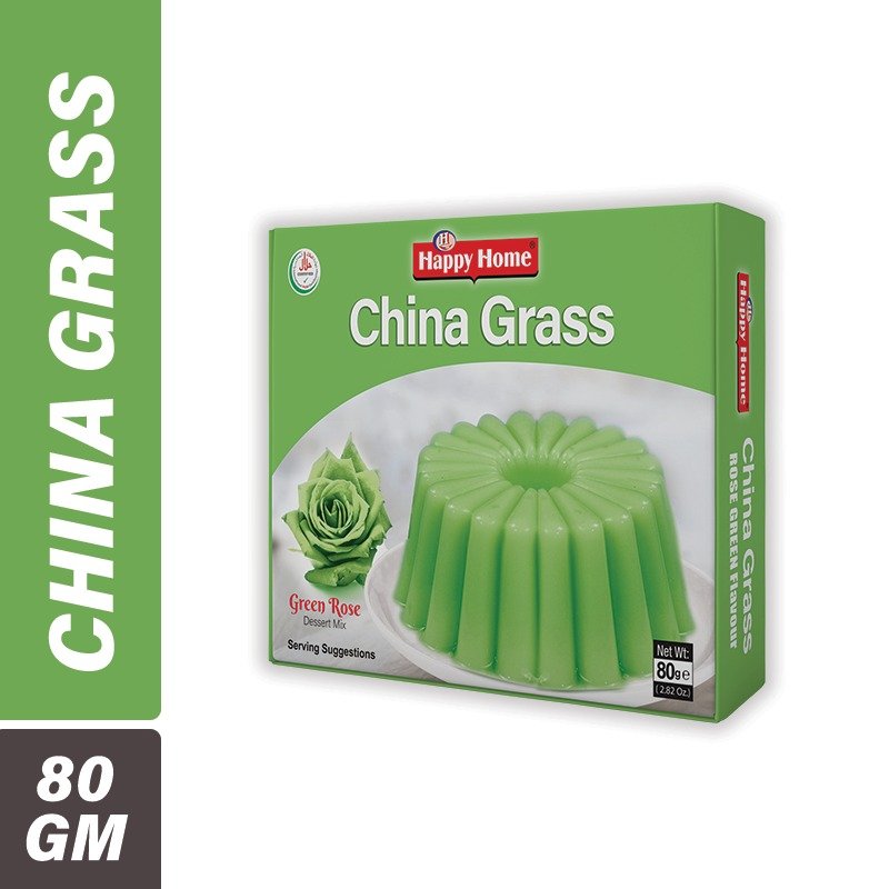 Pack of 3 Happy Home China Grass Green Rose Dessert Mix ? Pack of 1 (80g)