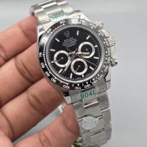 Premium Stainless Steel Black Dial Cosmograph Luxury Watch