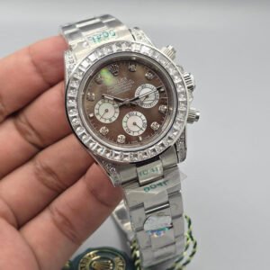 Premium Stainless Steel Diamond-Style Cosmograph Luxury Watch