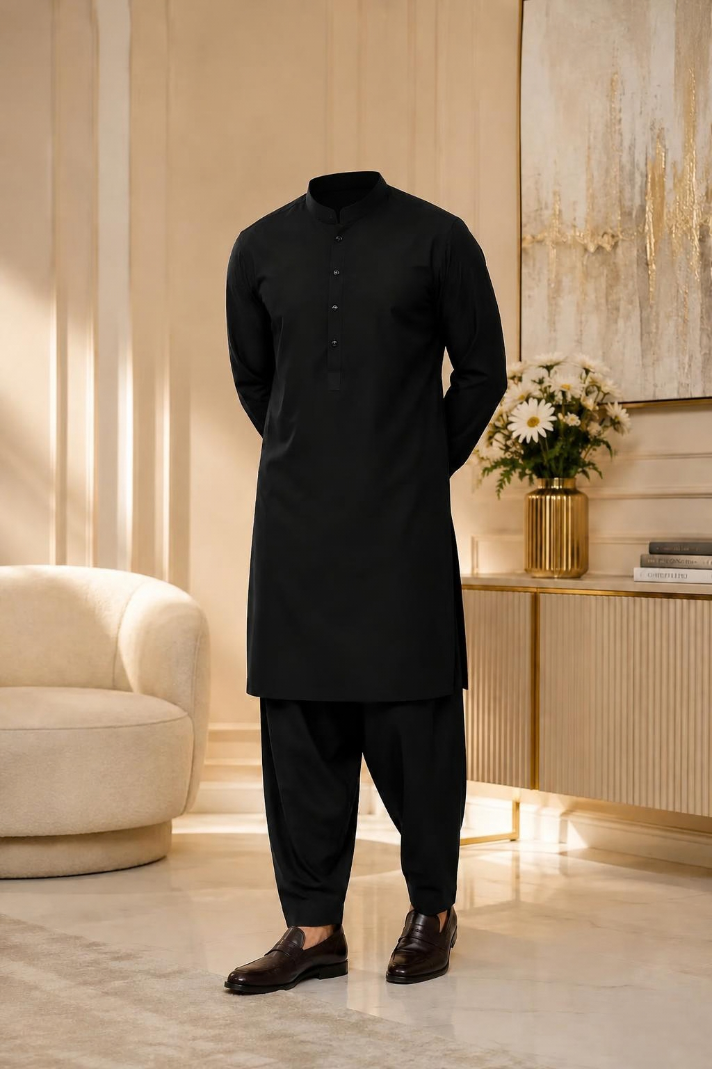 Headless fashion portrait