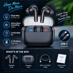 True wireless Earbuds USB-Ccharger