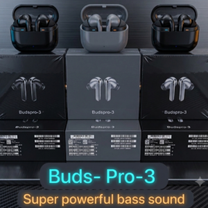 Buds Pro-3 Wireless Bluetooth Earphones with Case - Premium Sound for Music & Calls Top Selling - Trendy Premium Quality ??