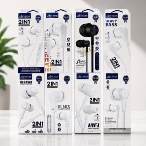 3 Star 2-in-1 Dual Microphone Handsfree - High Quality Heavy Bass Wired Earphones - 3.5mm Jack Headset with Mic for All Android Mobile Phones & Gaming

1pcs Top Selling - Trendy